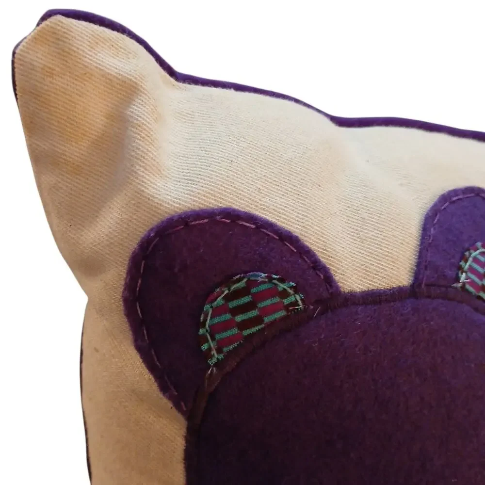 Neema Crafts Purple Teal Hippo Hippopotamus Handmade Throw‎ Pillow 14